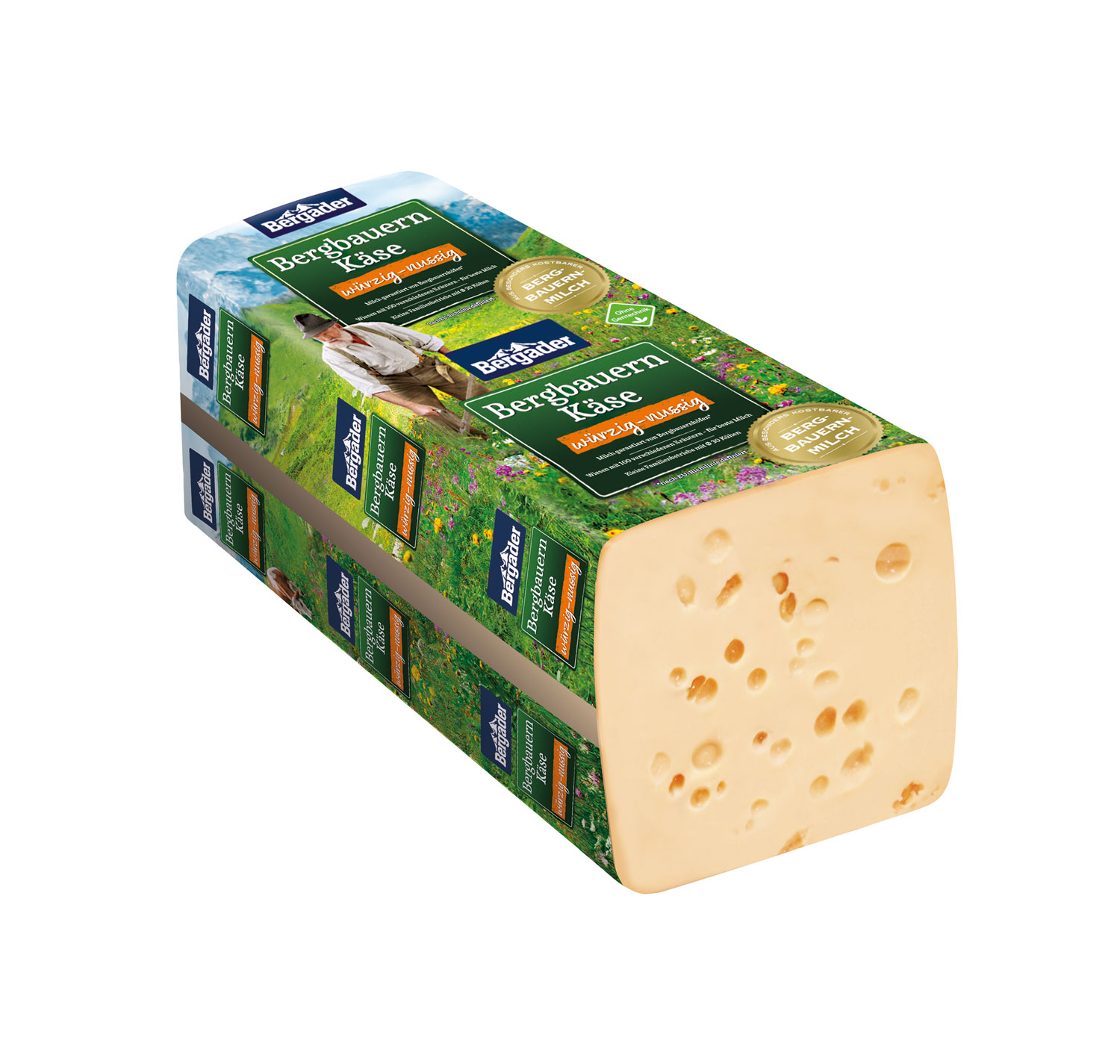 Bergbauern Käse 2800g 05.03. VDMP ca. – würzig-nussig MHD